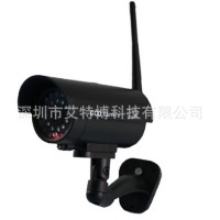 新款无线WIFI假摄像头仿真监控假监控器带灯枪式虚拟摄像机