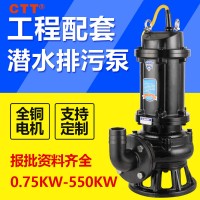 潜水泵 排污泵50WQ15-15-1.5kw 厂家可配耦合装置立式 污水泵