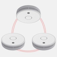 RF火灾烟雾报警器 烟感 无线互联 超薄 CE认证 10年电池 VS02F