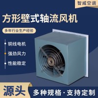 现货工业低噪音排烟风机防爆排烟风机车间散热方形壁式轴流风机