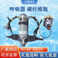 厂家供应正压式消防空气呼吸器碳纤维瓶防毒面具球形面罩穿脱方便