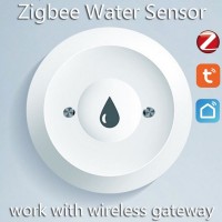 涂鸦智能ZigBee水浸传感器溢水满水漏水探测无线手机报警联动安防